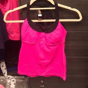 Lululemon Black and pink tank